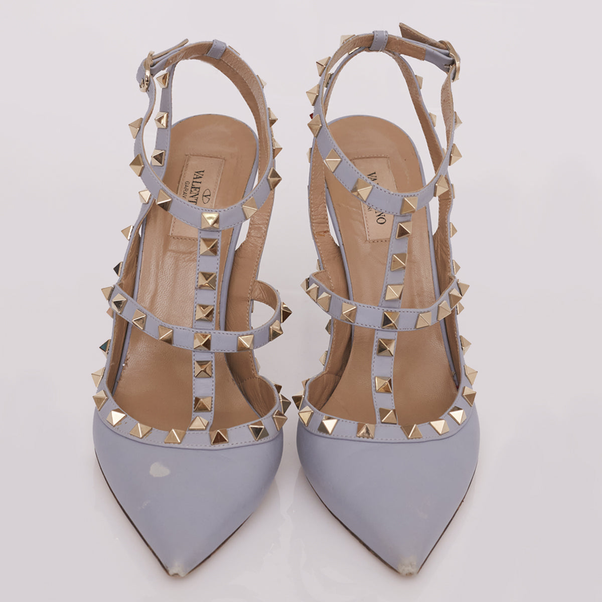 Sapato Valentino Rockstud Azul Tam 41.