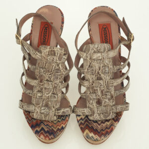 Sandália Missoni Couro Verde Tam. 37