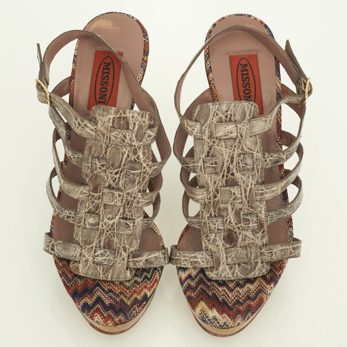 Sandália Missoni Couro Verde Tam. 37