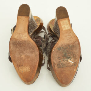 Sandália Missoni Couro Verde Tam. 37