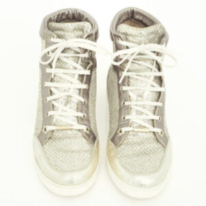 Tênis Jimmy Choo com Glitter Dourado Tam. 36,5 Br