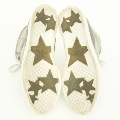 Tênis Jimmy Choo com Glitter Dourado Tam. 36,5 Br