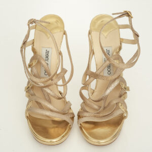 Sandália Jimmy Choo Dourada Tam. 41
