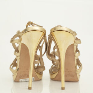 Sandália Jimmy Choo Dourada Tam. 41