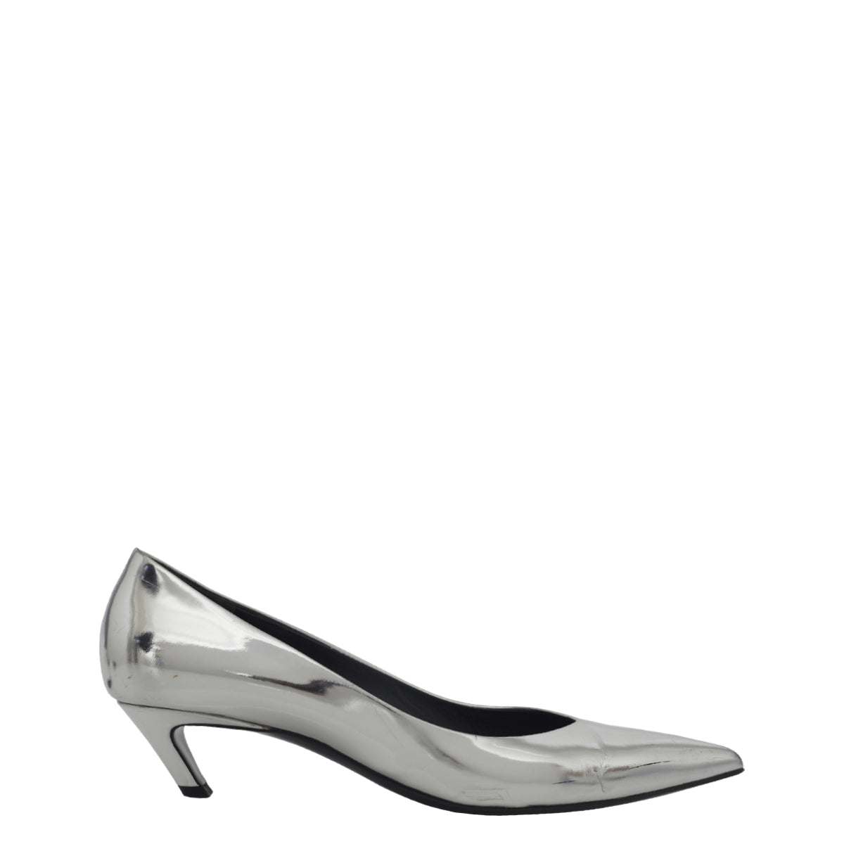 Scarpin Balenciaga Slash Prata Tam. 40