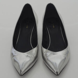 Scarpin Balenciaga Slash Prata Tam. 40