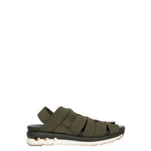 Sandália Salvatore Ferragamo Verde Elástico Tam. 9