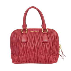 ⁠Bolsa Miu Miu Vermelha Matelassê