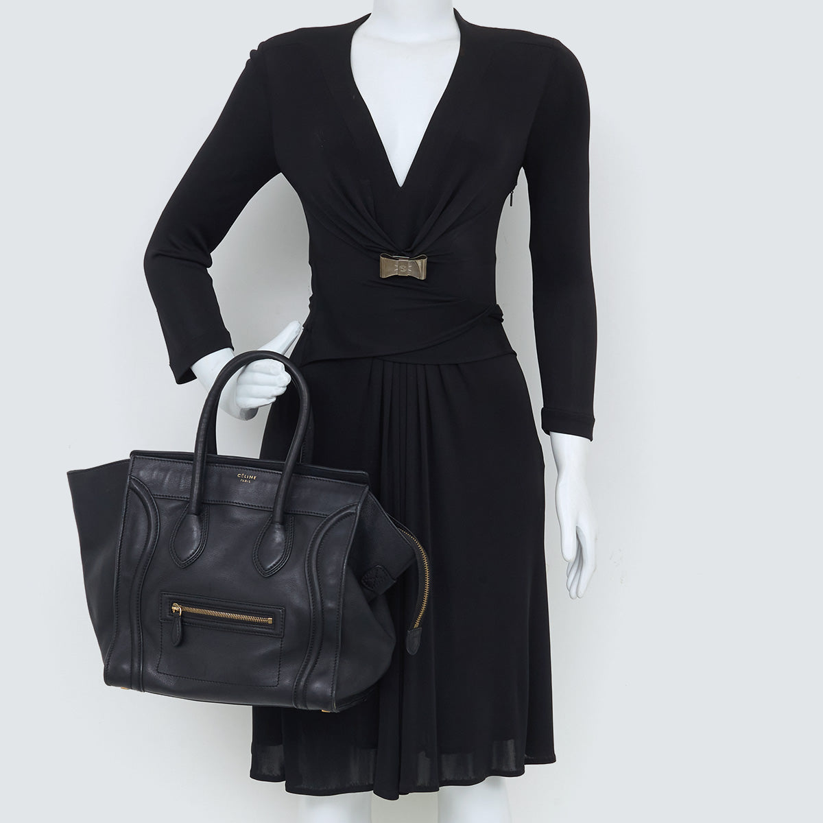 ⁠Bolsa Celine Luggage Preta