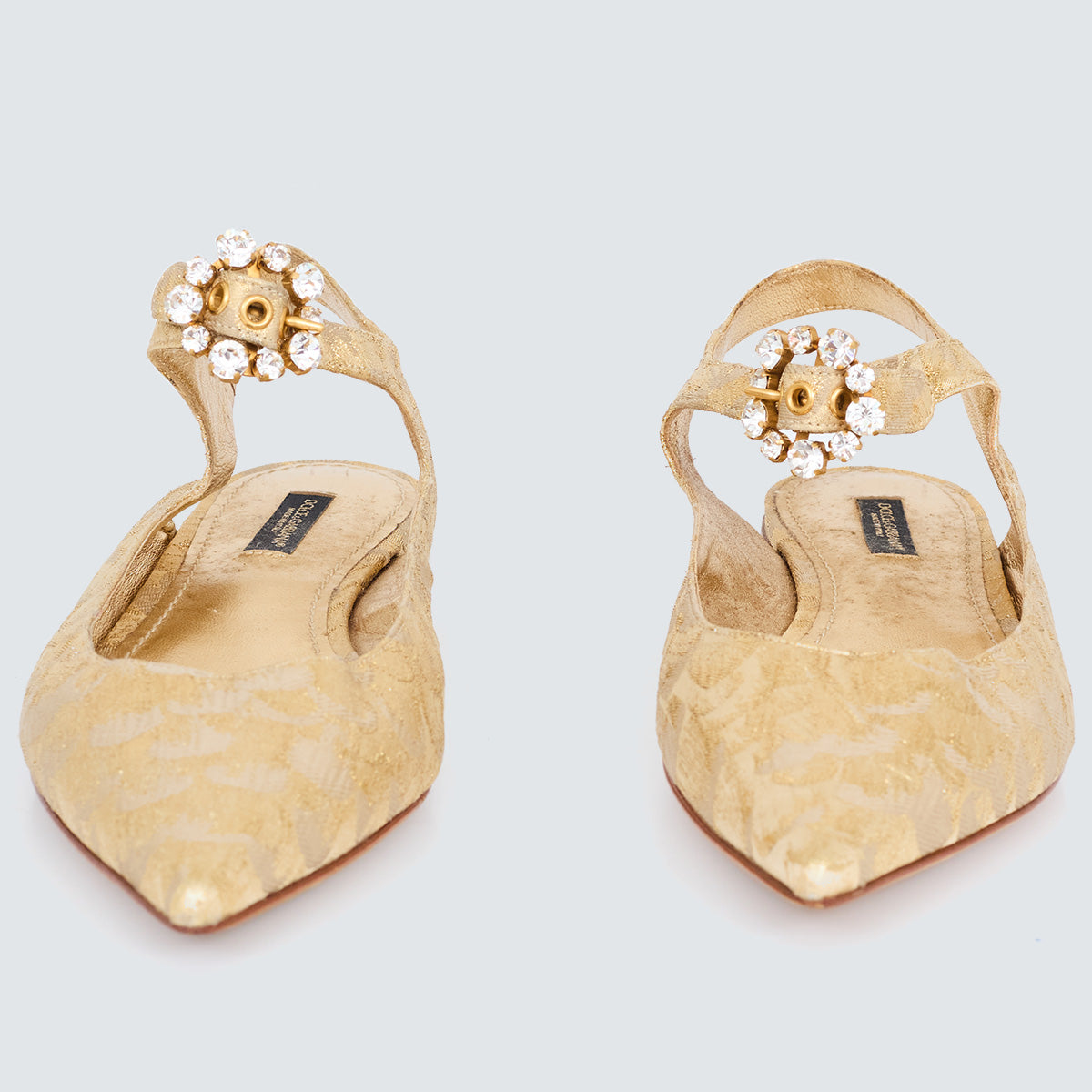 Slingback Dolce & Gabbana Dourado Tam. 37 BR