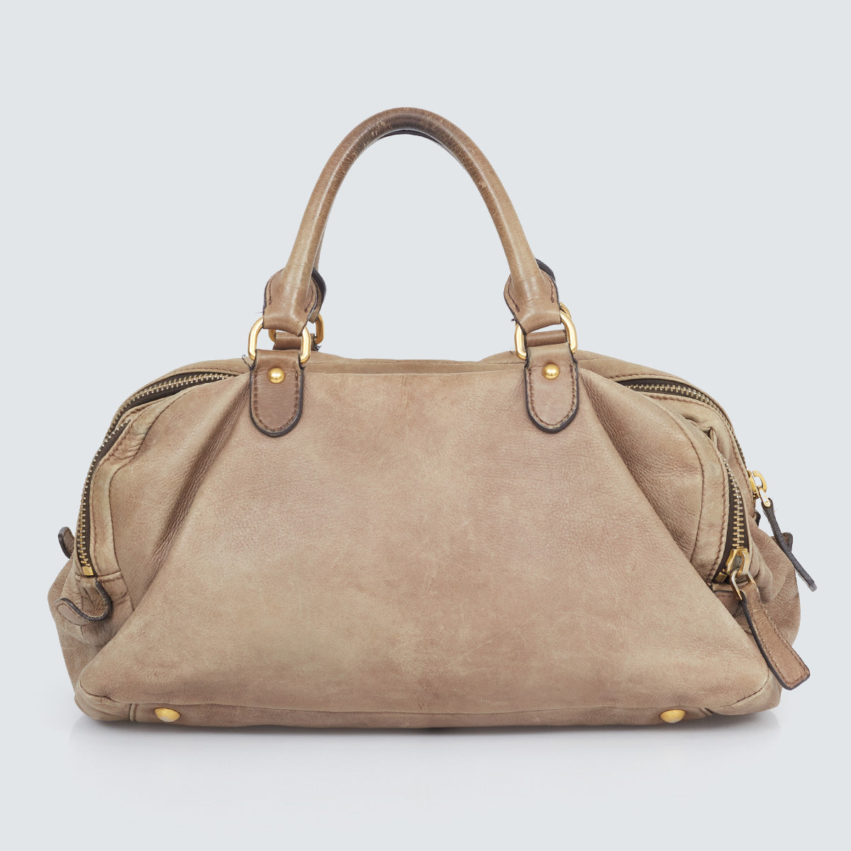 ⁠⁠Bolsa Miu Miu Tote Bege