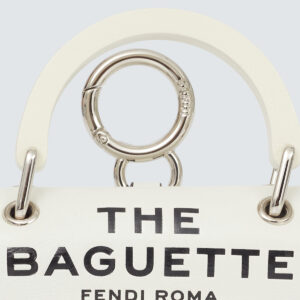 Bolsa Fendi Baguette Nano Branca