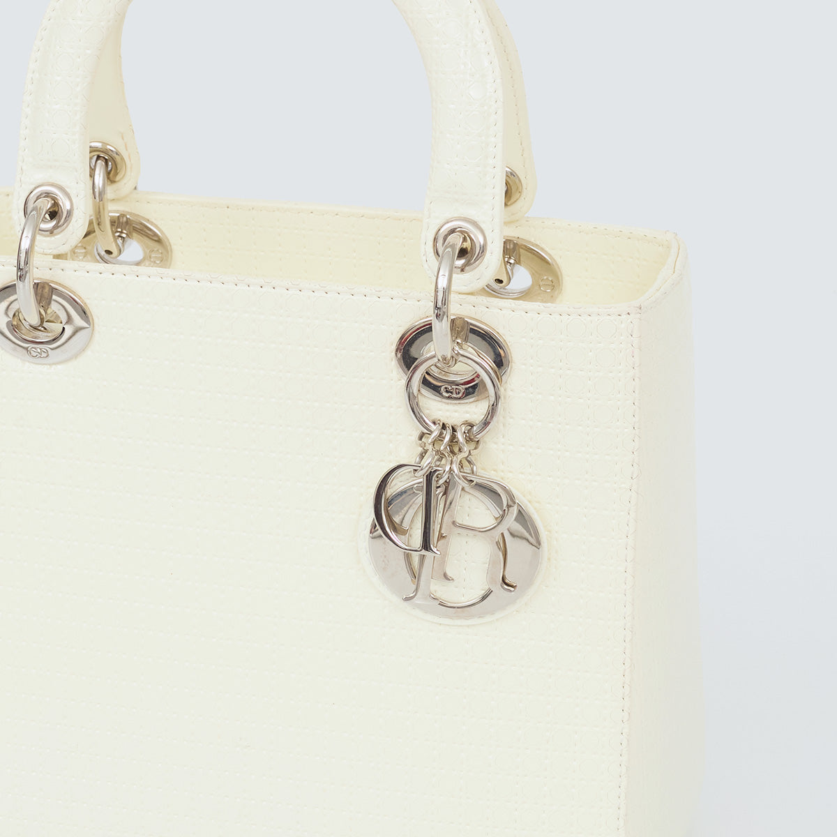 Bolsa Christian Dior Lady Dior Branca