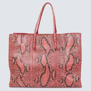 Bolsa Balenciaga Tote Python Vermelha