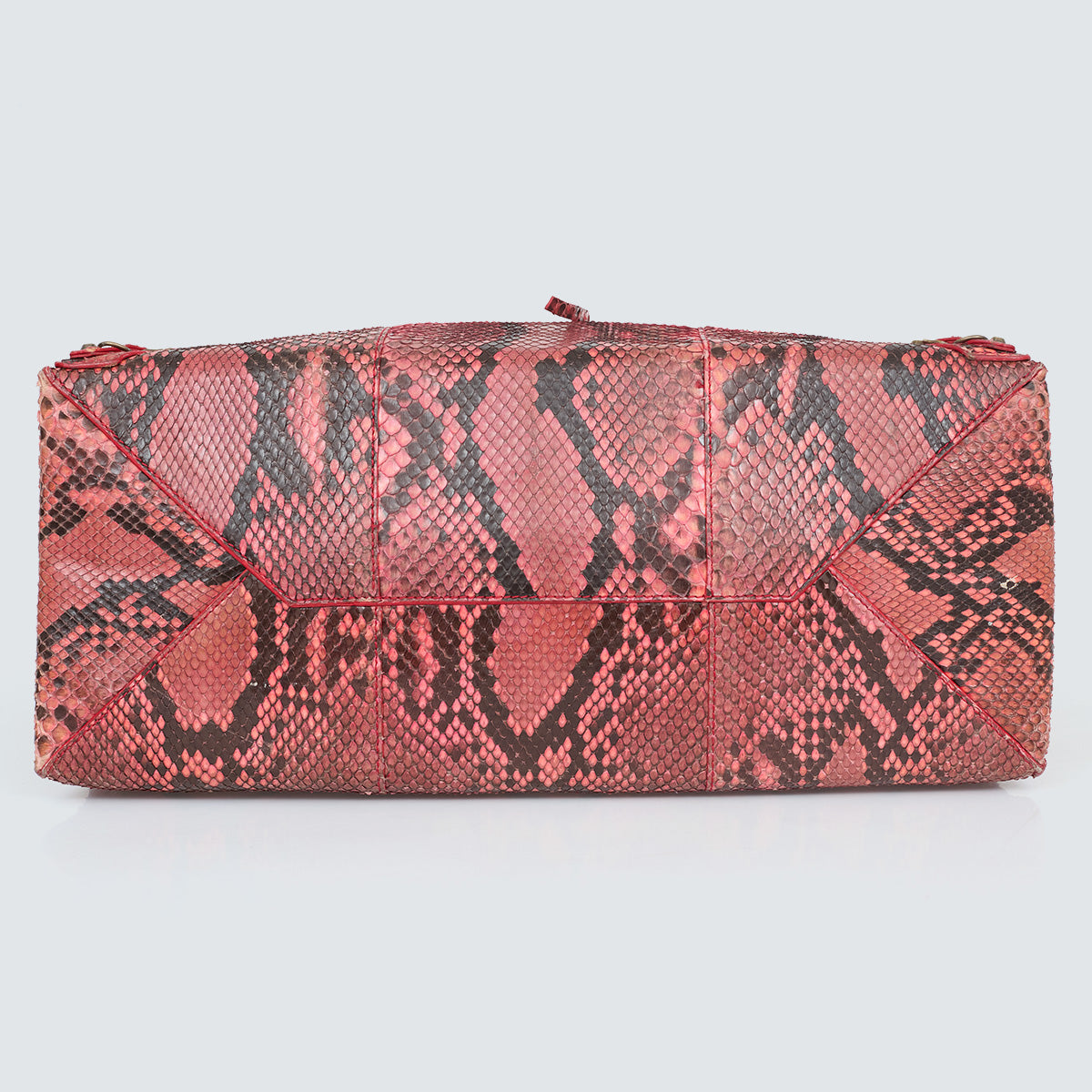 Bolsa Balenciaga Tote Python Vermelha
