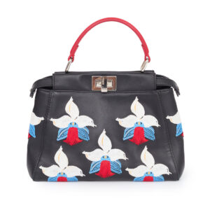 Bolsa fendi Peekaboo Bordada Preto