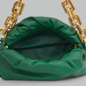 Bolsa Bottega Veneta Pouch Chain Verde