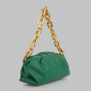 Bolsa Bottega Veneta Pouch Chain Verde