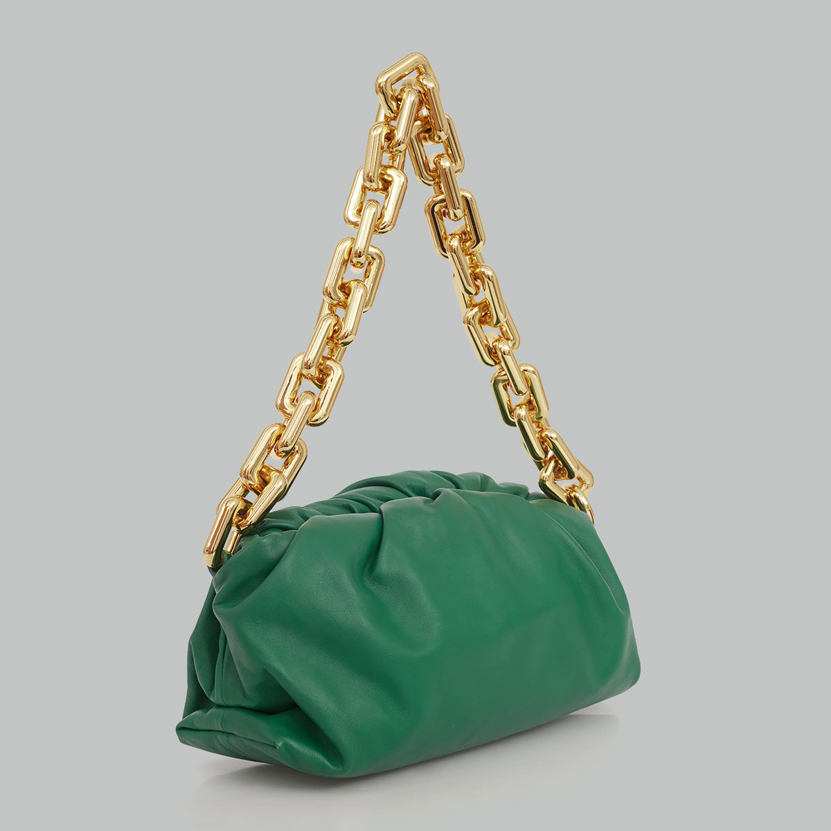 Bolsa Bottega Veneta Pouch Chain Verde