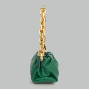 Bolsa Bottega Veneta Pouch Chain Verde