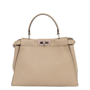 Bolsa Fendi Peekaboo Cinza