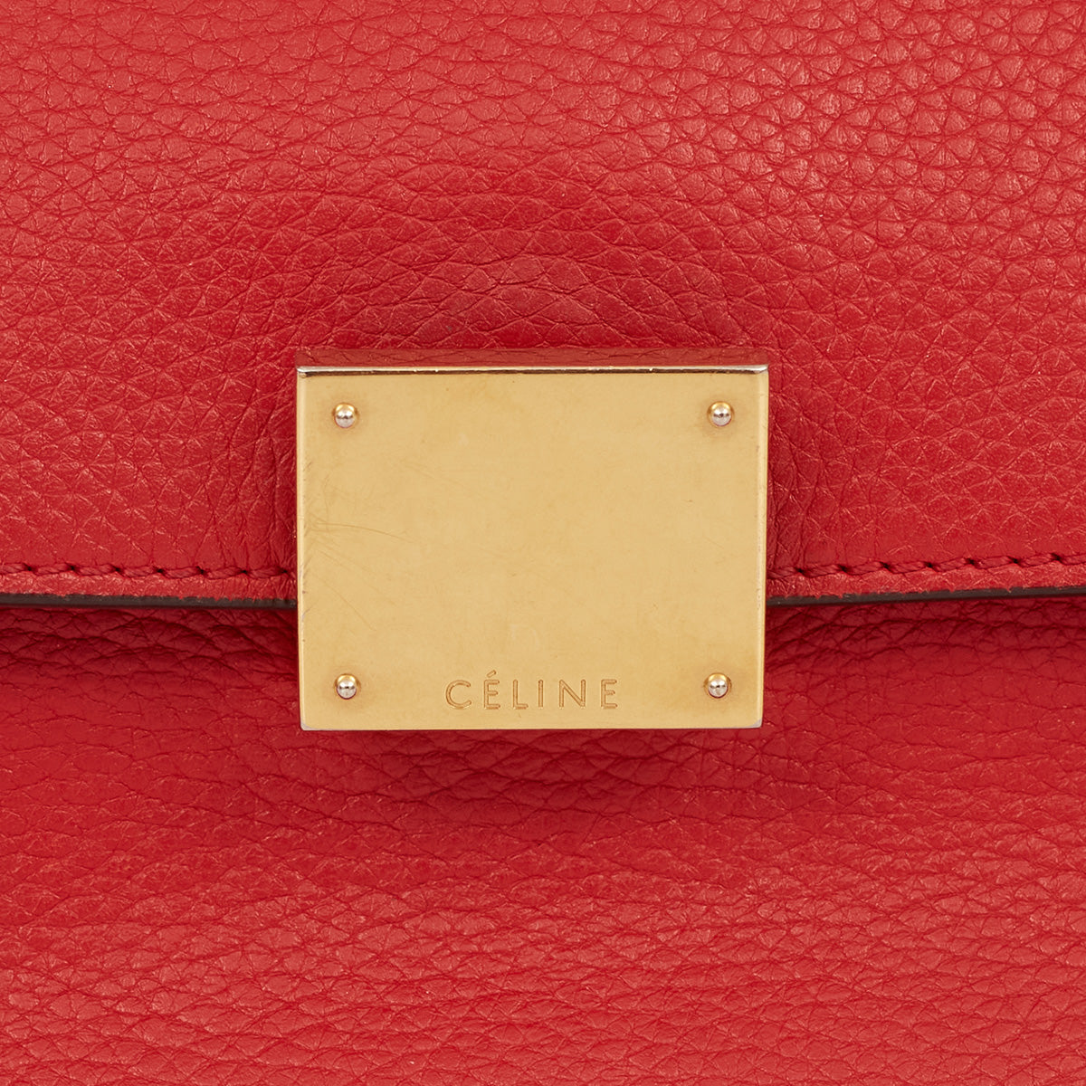 ⁠Bolsa Celine Trapeze Vermelha