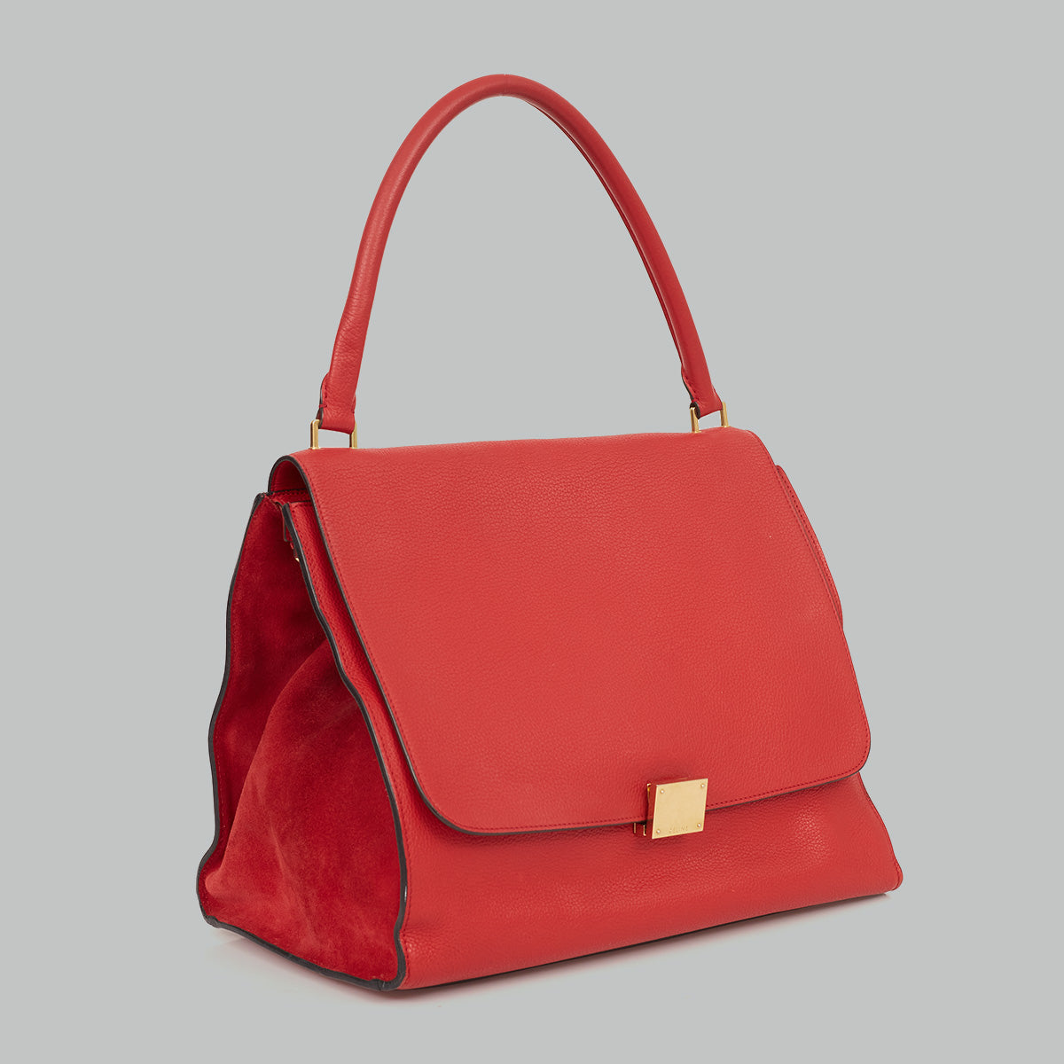 ⁠Bolsa Celine Trapeze Vermelha
