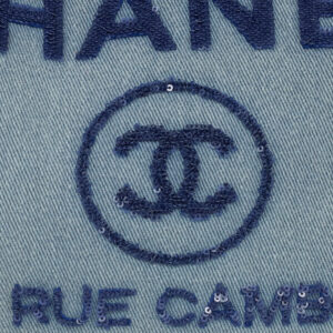 Bolsa Chanel Deauville Tote Azul