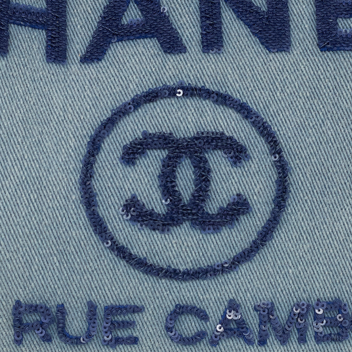 Bolsa Chanel Deauville Tote Azul
