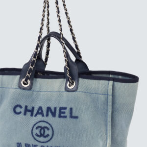 Bolsa Chanel Deauville Tote Azul