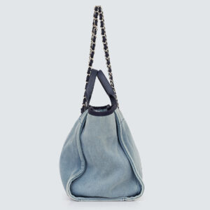 Bolsa Chanel Deauville Tote Azul