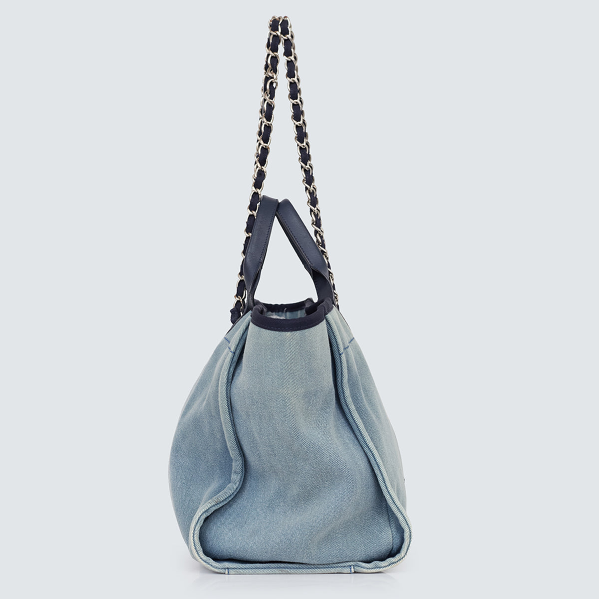 Bolsa Chanel Deauville Tote Azul