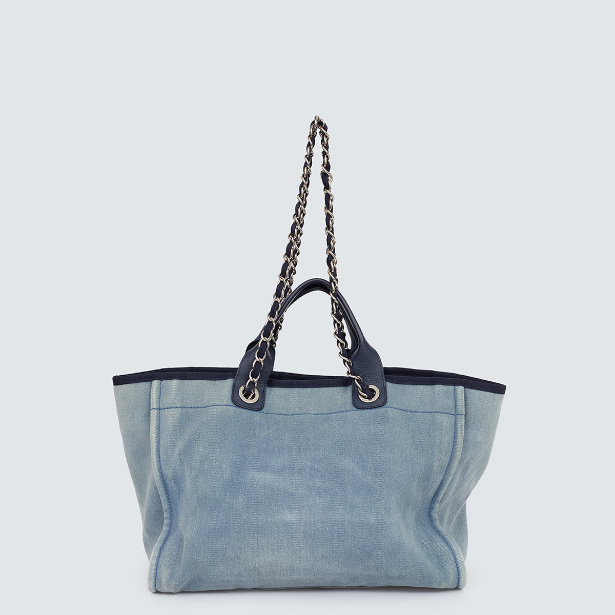 Bolsa Chanel Deauville Tote Azul