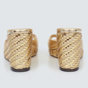 Tamanco Jimmy Choo Dourado Tam. 36,5 Br