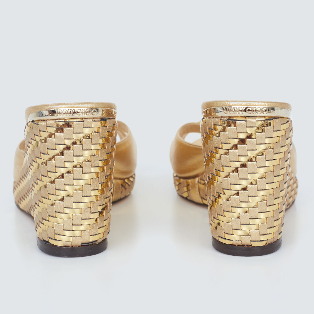 Tamanco Jimmy Choo Dourado Tam. 36,5 Br