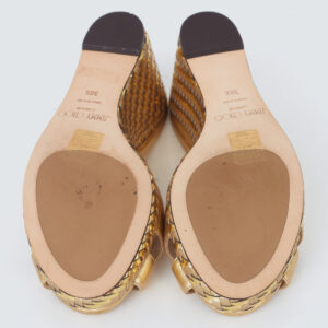 Tamanco Jimmy Choo Dourado Tam. 36,5 Br