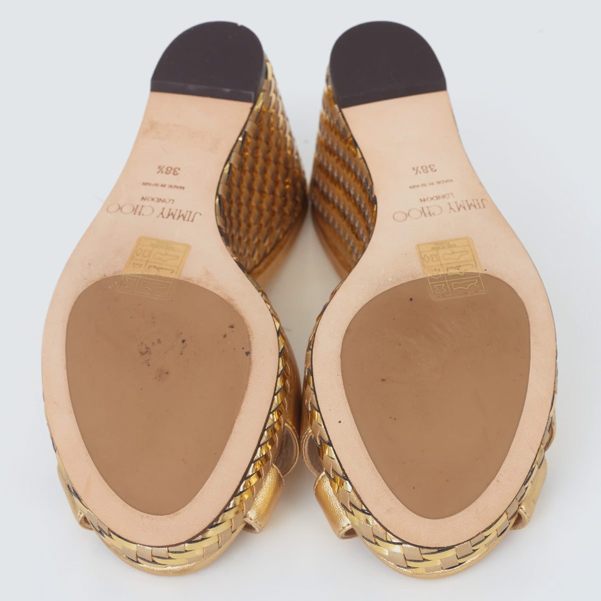 Tamanco Jimmy Choo Dourado Tam. 36,5 Br