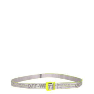 Cinto Off White Cinza e Verde Neon