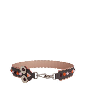 Alça Fendi Cinza c/ Spikes Coloridos