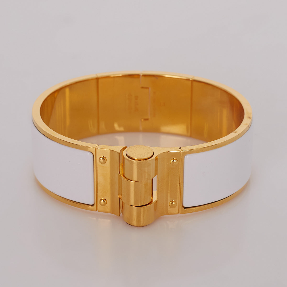 Pulseira Hermès Charniere Branca