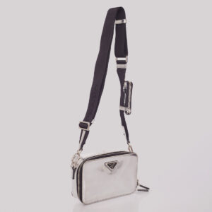 Bolsa Prada Carteiro Brinque Prata