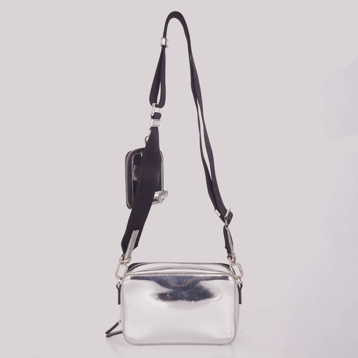 Bolsa Prada Carteiro Brinque Prata