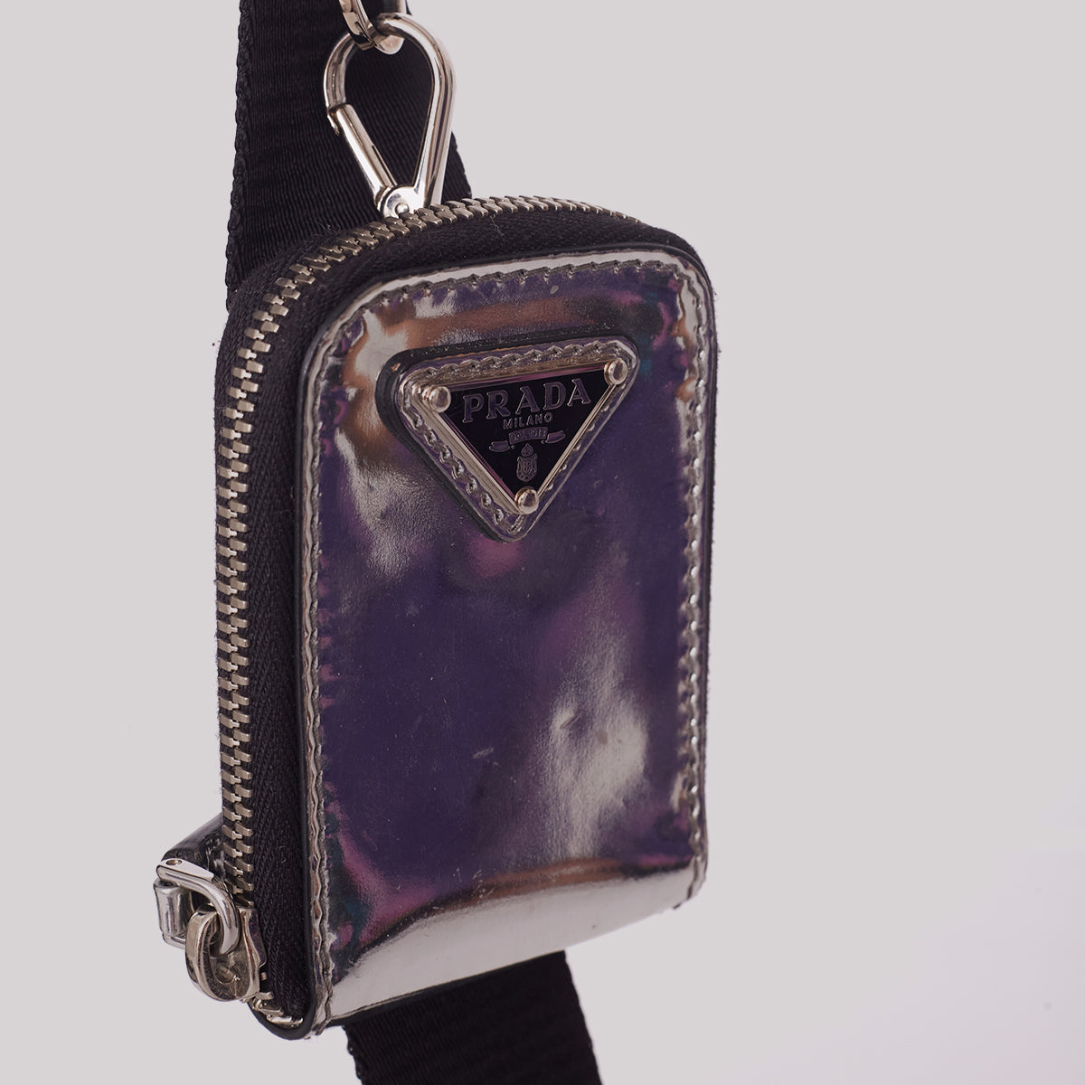 Bolsa Prada Carteiro Brinque Prata