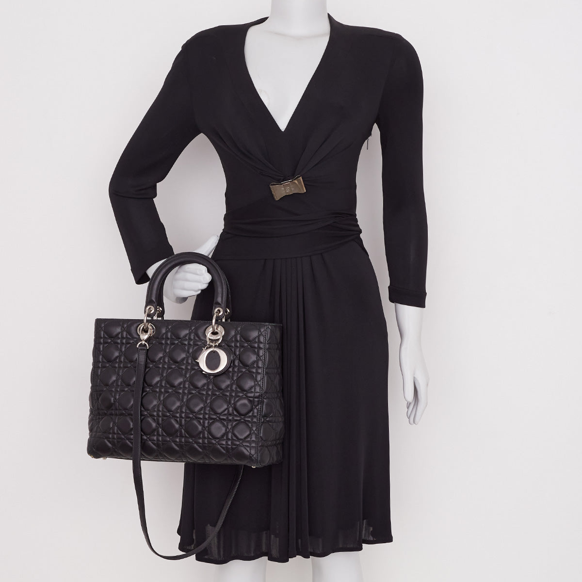 Bolsa Christian Dior Lady Dior Preta