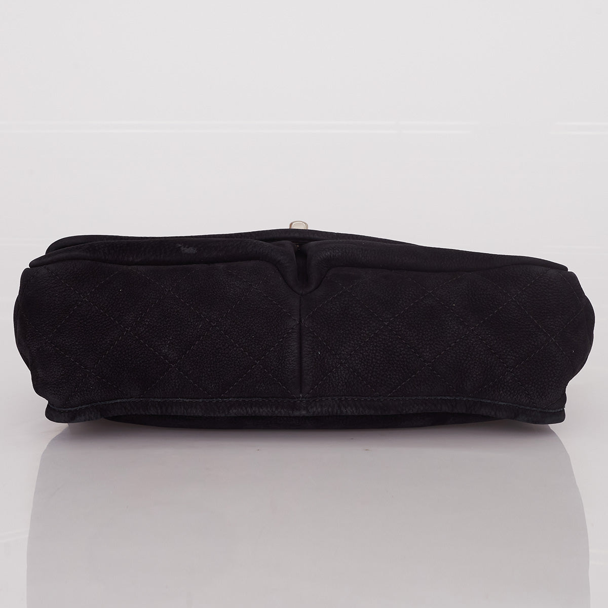 Bolsa Chanel Classic Single Flap Suede Preta