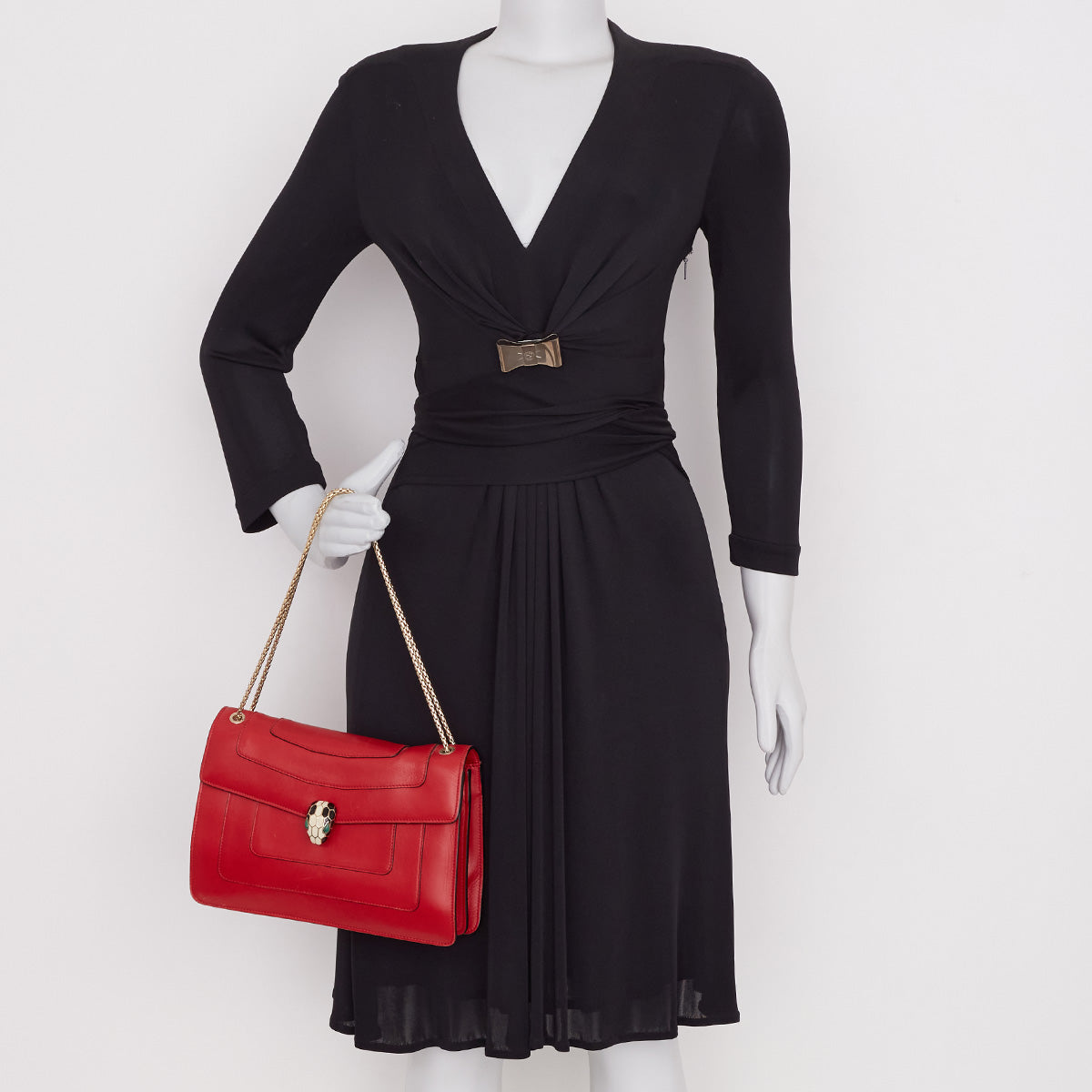 Bolsa Bvlgari Serpenti Forever Vermelha