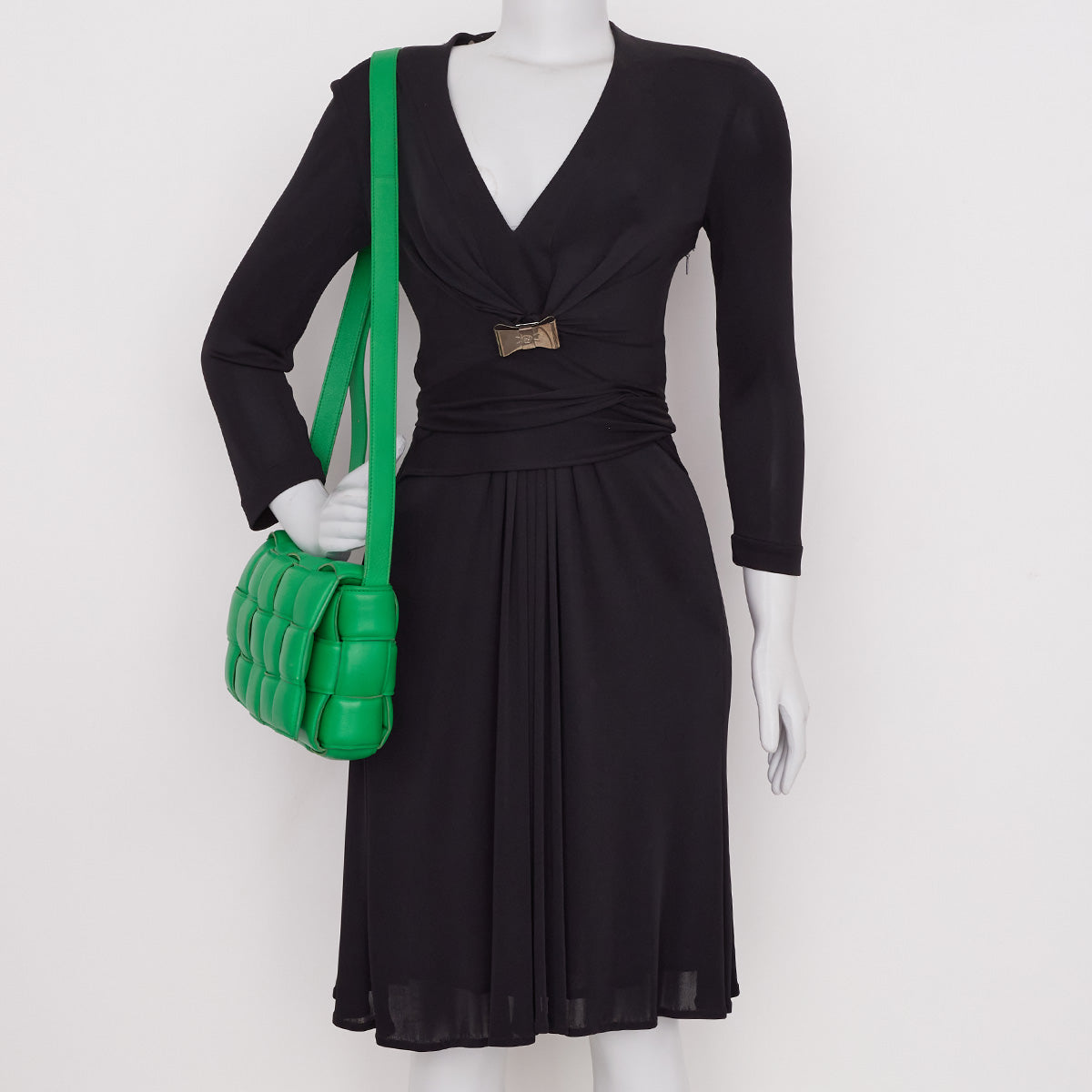 Bolsa Bottega Veneta Padded Cassette Verde