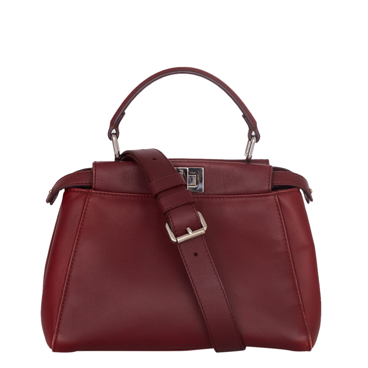 Bolsa Fendi Peekaboo Small Vinho