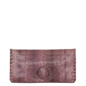 Clutch Bottega Veneta Python Roxa