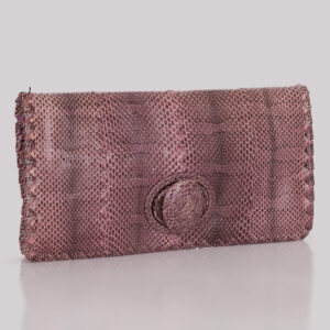 Clutch Bottega Veneta Python Roxa